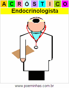 Acróstico da Profissão Endocrinologista