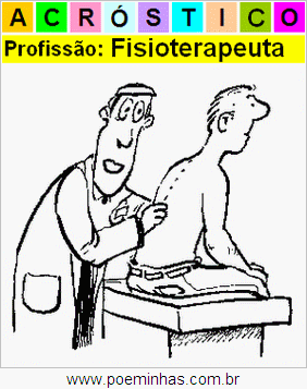 Acróstico da Profissão Fisioterapeuta