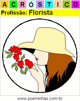 Acróstico da Profissão Florista