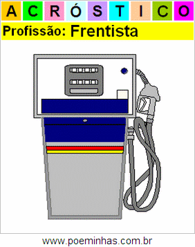 Acróstico da Profissão Frentista