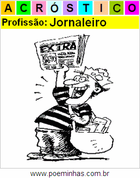 Acróstico da Profissão Jornaleiro