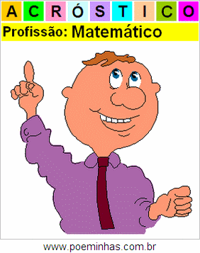 Acróstico da Profissão Matemático