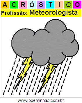 Acróstico da Profissão Meteorologista