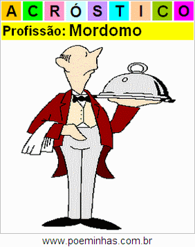 Acróstico da Profissão Mordomo