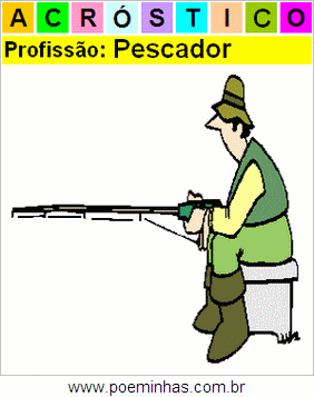 Acróstico da Profissão Pescador