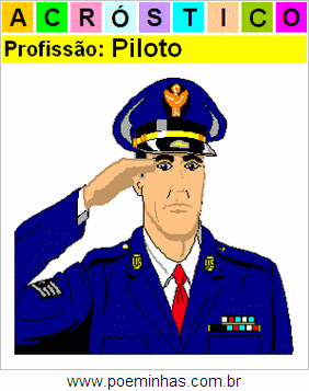 Acróstico da Profissão Piloto