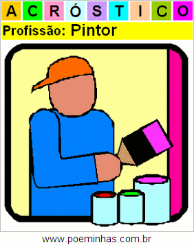 Acróstico da Profissão Pintor