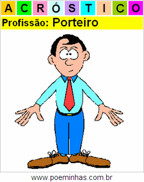 Acróstico da Profissão Porteiro