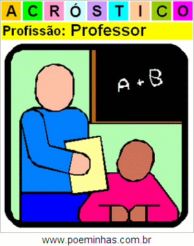Acróstico da Profissão Professor