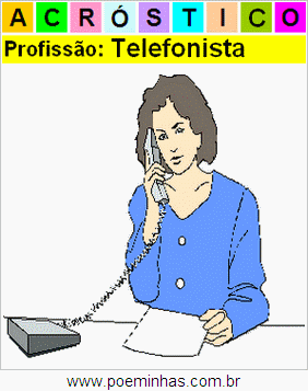 Acróstico da Profissão Telefonista