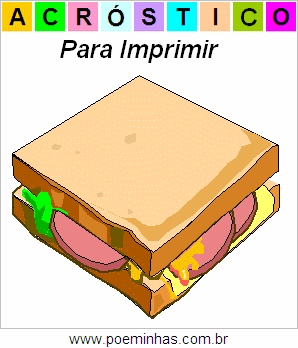 Acróstico de Sanduíche