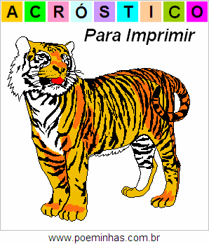 Acróstico de Tigre