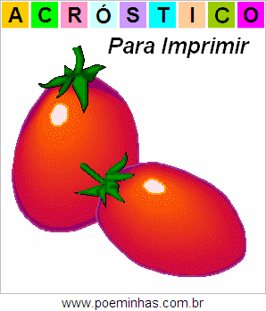 Acróstico de Tomates