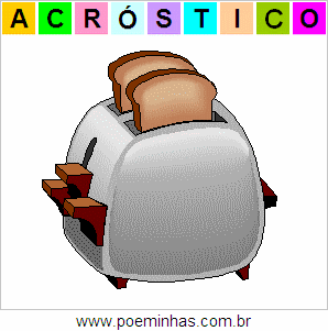 Acróstico de Torradeira de Pão