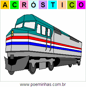 Acróstico de Trem de Passageiros