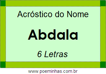 Acróstico de Abdala