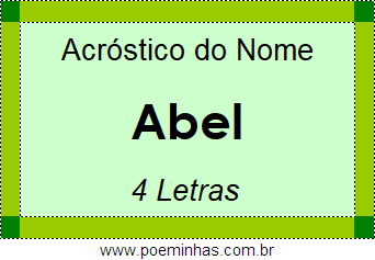 Acróstico de Abel