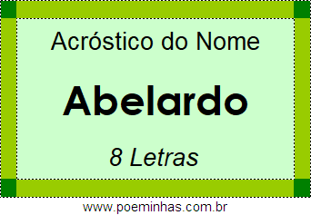 Acróstico de Abelardo