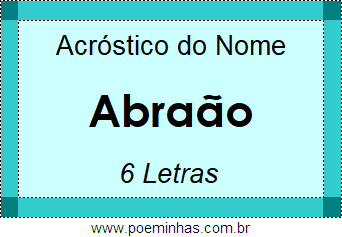 Acróstico de Abraão