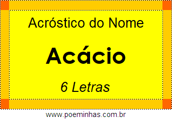 Acróstico de Acácio