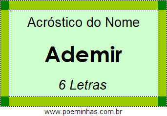 Acróstico de Ademir