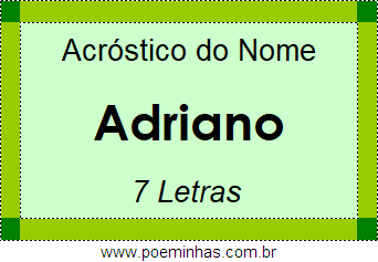 Acróstico de Adriano