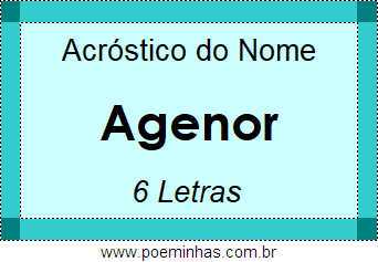 Acróstico de Agenor