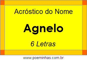 Acróstico de Agnelo