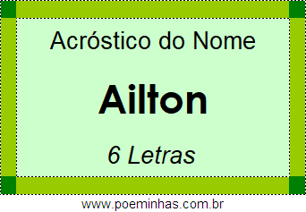 Acróstico de Ailton