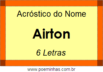 Acróstico de Airton