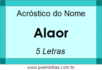 Acróstico de Alaor