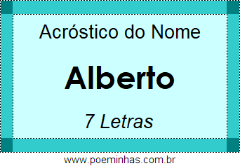 Acróstico de Alberto