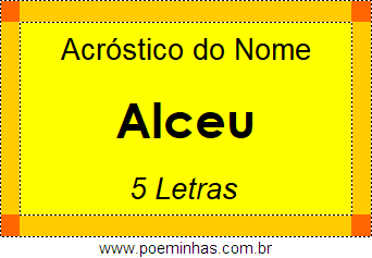 Acróstico de Alceu