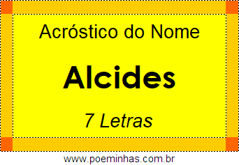 Acróstico de Alcides