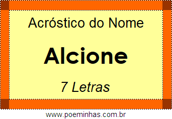 Acróstico de Alcione