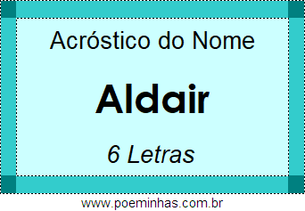 Acróstico de Aldair