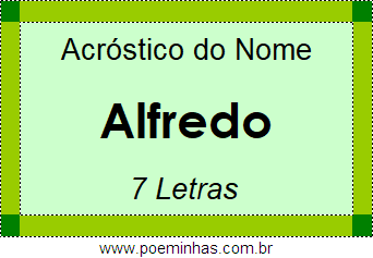 Acróstico de Alfredo