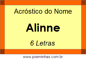 Acróstico de Alinne