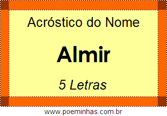 Acróstico de Almir