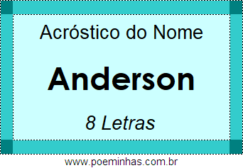 Acróstico de Anderson