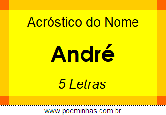 Acróstico de André