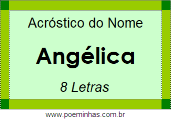 Acróstico de Angélica