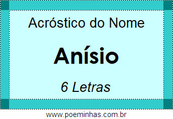 Acróstico de Anísio