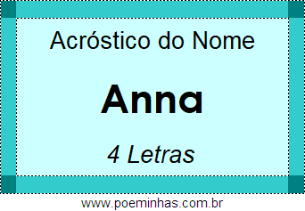 Acróstico de Anna