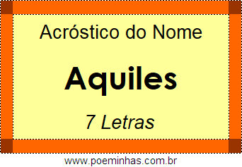 Acróstico de Aquiles