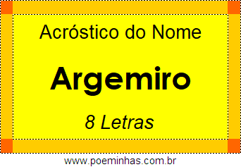 Acróstico de Argemiro