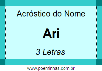 Acróstico de Ari