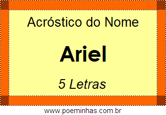 Acróstico de Ariel