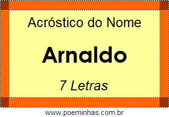 Acróstico de Arnaldo