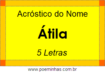 Acróstico de Átila